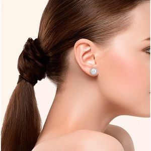 Pearl and Rhinestone Earrings